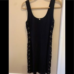 Bailey 44 black dress tank with grommet sides